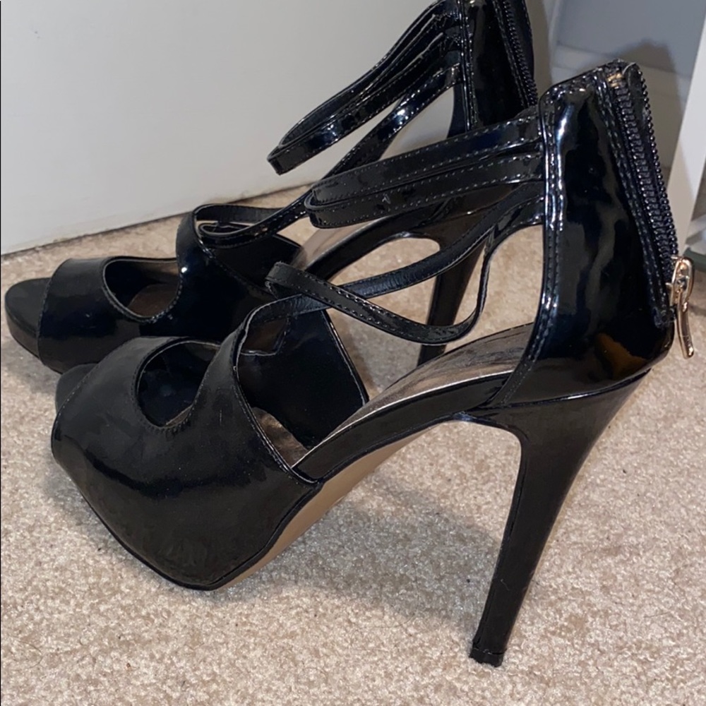 5 inch Black heels
